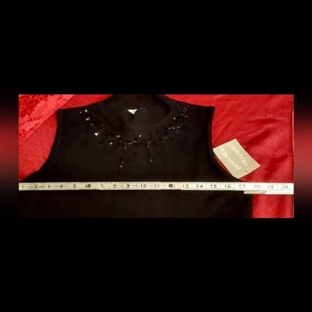 DESIGNERS originals Women’s black  tank top size L new - Picture 9 of 9